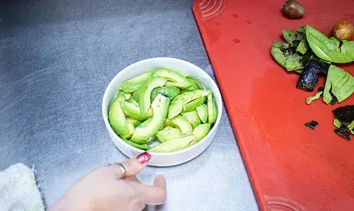 eKitchen Class Registration Bowl of avocado slices